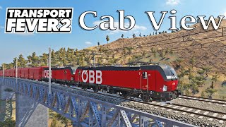 Transport Fever 2  Cab View  First Person View  US 70  ÖBB 1293 quotVectronquot [upl. by Aisatan]