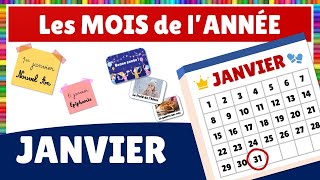 Les mois de lannée  le mois de Janvier [upl. by Kilam366]