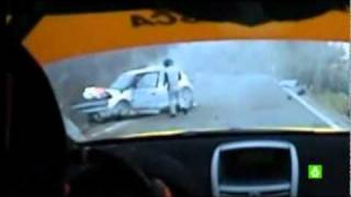 Accidente de Kubica en el rally quotRonde di Andoraquot [upl. by Aizirk415]