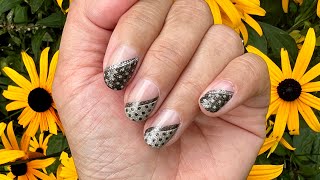 Color Streets new polka dot Fall set turned into angled tips [upl. by Talich352]