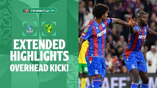 🤸 OVERHEAD KICK  Crystal Palace v Norwich City extended highlights [upl. by Tiena197]