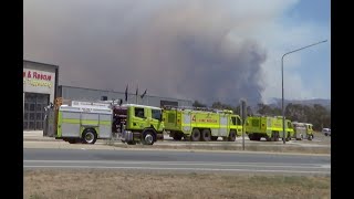 ACTFR amp ARFF urban Strike Team Deployed to the Orroral Valley bush fire in Canberra Australia [upl. by Dail771]