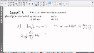 Fysik 1  Egenomgång  Kapitel 3 Ergo  Uppgift 1 [upl. by Niatsirk]