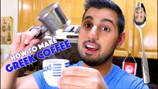 How to Make A Traditional Greek Coffee  The Papagalos [upl. by Htennaj91]