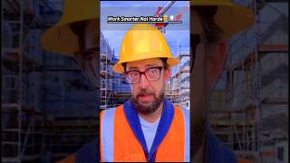 Part 85  work smarter not harde👷💡💯 workers work smart construction job viralvideo shorts [upl. by Aicatsana]