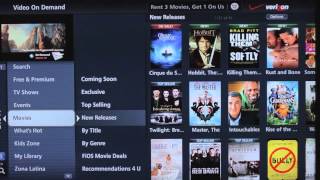 Faces of FiOS Demo  Easily Order On Demand Movie Titles [upl. by Eekcaj]