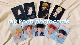 diy  kpop photocards at home [upl. by Htiffirg]