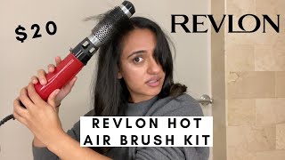 Revlon Hot Air Brush Kit Review  Better than the OneStep Hair Dryer And Volumizer Hot Air Brush [upl. by Thilde]