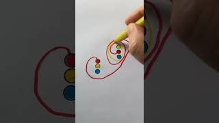 Connect colors without cross the lines  youtubeshorts shortsvideo drawing easydrawing shorts [upl. by Netsuj]