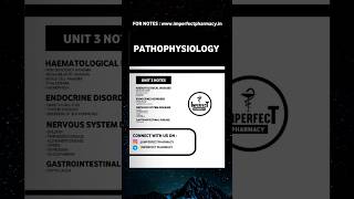 Pathophysiology Unit 3 Notes  Bpharma 1st Semester  bpharma [upl. by Oswal881]