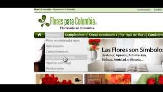 Flores para Colombia Cómo enviar flores desde FloresparaColombiaCom en menos de 3 minutos [upl. by Retla]