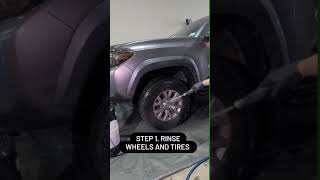 How to clean your wheels and tires 🤌🏽 [upl. by Eenaj]