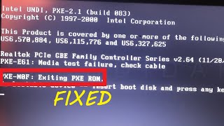 100 FIXED  PXEM0F Exiting PXE ROM [upl. by Fisch221]