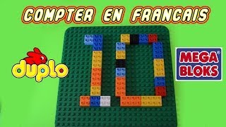 Counting to 10 in French for children w LEGO Duplo numbers les chiffres en francais 110 [upl. by Eseeryt711]