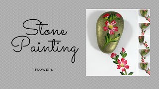 STONE PAINTING FLOWERS  Rock Painting Tutorial  Beginner Painting  Aressa1  2020 [upl. by Chanda]