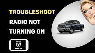 How to Troubleshoot Radio Not Turning On in RAM 1500 2022 [upl. by Neveda]