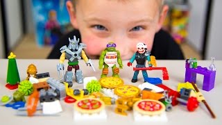 HUGE Teenage Mutant Ninja Turtles Advent Calendar Surprise Toys TMNT Christmas Toys Kinder Playtime [upl. by Rachelle854]