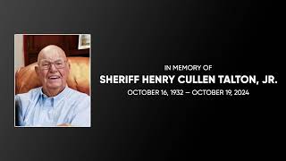 Funeral Service for Sheriff Henry Cullen Talton Jr [upl. by Cristiona]