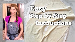 How to make Filo Pastry  BEGINNER STEP BY STEP GUIDE [upl. by Atiuqat]