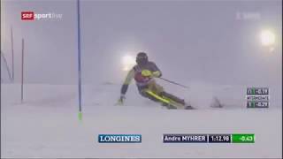 Andre Myhrer 2nd run Mens Slalom  Levi FIS Alpine Skiing World Cup 2017 [upl. by Llenhoj509]