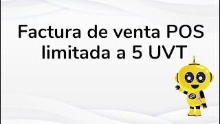 Facturación POS limitadas 5 UVT  SysCafé [upl. by Asta]