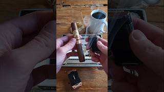 lighting up this wonderful cigar late in the evening 🔥🌌 asmr cigars Zigarre myhabanosmoment [upl. by Ivah]