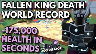 FALLEN KING DEATH IN 15 SECONDS  ROBLOX Tower Defense Simulator [upl. by Ariajaj830]