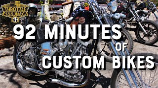 Custom Motorcycles for 1 hour and 32 minutes 4K BornFree 13 and Biltwell Peoples Champ 2022 [upl. by Schott106]