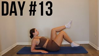 Day 13 30 Min Pilates 30 Day Workout Challenge At Home No Equipment [upl. by Yekim]