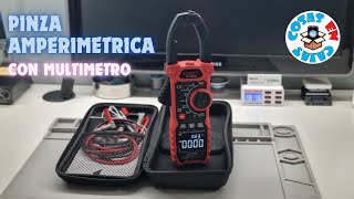 Pinza Amperimétrica HT208D KAIWEETS  ¡Con multimetro incorporado [upl. by Ymereg]