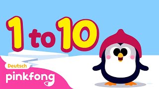 10 Pinguine ㅣZahlen Lieder  Baby Shark Deutsch  Pinkfong Baby Hai Kinderlieder [upl. by Cate]