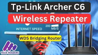 Tp Link Archer C6  How To Use Tp Link Router As A Wireless Repeater [upl. by Yelram686]