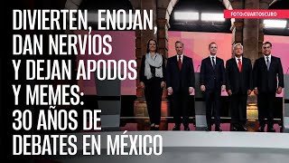 Divierten enojan dan nervios y dejan apodos y memes 30 años de debates en México [upl. by Anemij]