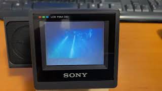 Sony FDM330 Colour Watchman 1988 [upl. by Grannias37]