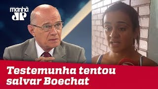 Testemunha diz que Boechat saltou de helicóptero e pediu socorro [upl. by Harol]