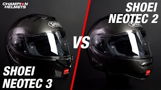 Shoei Neotec 3 Versus Shoei Neotec 2  ChampionHelmetscom [upl. by Attinahs484]