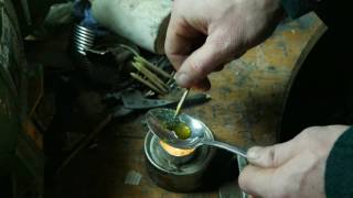 Making and igniting sulphur matches [upl. by Zilevi91]