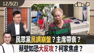 民眾黨quot民調崩盤quot？主席帶衰？ 蔡壁如恐quot大反攻quot？柯家焦慮？【全國第一勇 精華】202412052 [upl. by Huggins]