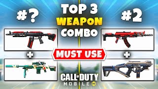 Top 3 BEST Weapon Combo In Season 10 Battle Royale  COD Mobile  BEST Weapon Combo For All BR Maps [upl. by Nev]