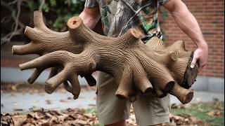 Root Tastic Kids Bench 70YearOld Capenter Turns Useless Tree Roots into Amazing Childrens Bench [upl. by Byrn121]