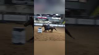 Tatum Stermer with a 14350 run at The Stockyard Rodeo 76 ‌ ‌barrelracing rodeo [upl. by Simonette]