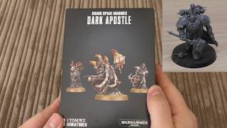 Chaos Space Marines  Dark Apostle  Unboxing WH40K [upl. by Siloum]