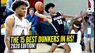 The Top 15 Dunkers In High School 2020 Edition Jalen Green Jimma Gatwech amp More [upl. by Ellebasi]