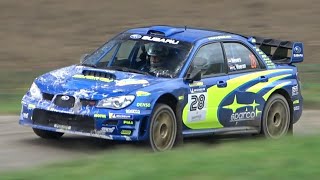 Subaru Impreza S12 WRC driven FLATOUT at Rally Legend 2021  Launch Control Jumps amp Pure Sound [upl. by Enilasor]