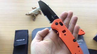 Hogue trauma knifeBenchmadehoguespydercoemersondekaMicrotechtopsDawsons45vnspy27n680 [upl. by Modesta]