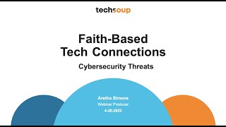 FaithBased Tech Connections Cybersecurity Threats [upl. by Menashem416]