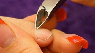 How to use a Cuticle Nipper Tutorial Video by Naio Nails [upl. by Norek]