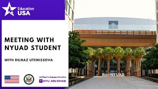 Meeting with NYUAD student Dilnaz Utemissova [upl. by Sina]