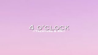 4 o’clock English Karaoke Short Version [upl. by Norrej]