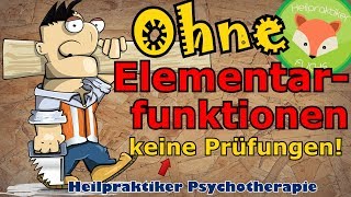 Heilpraktiker Psychotherapie LERNVIDEO Warum ELEMENTARFUNKTIONEN wichtig für die HPPPRÜFUNGEN sind [upl. by Anrev]